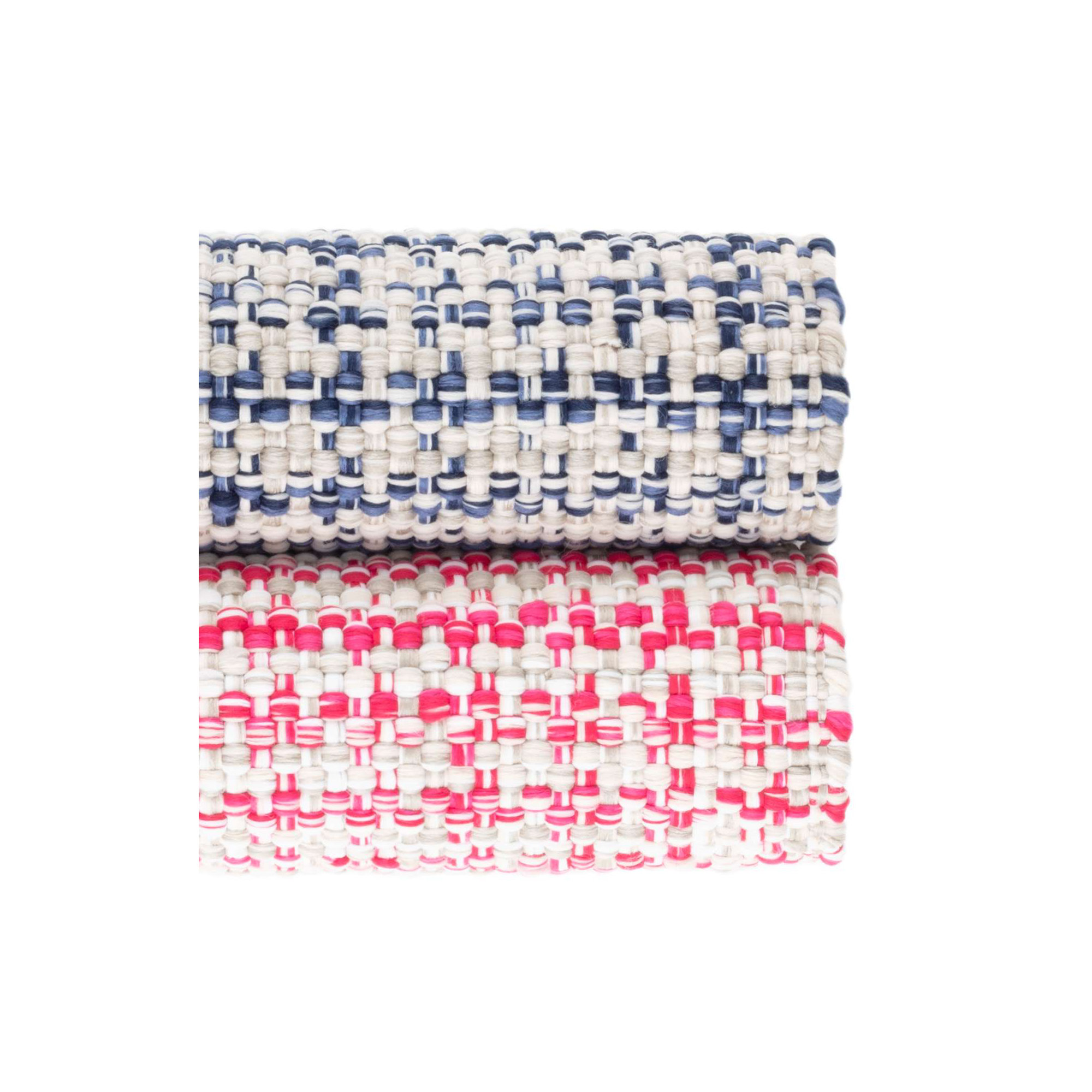 Journey Blue Handwoven Indoor/Outdoor Rug, Rectangle 2' x 3'