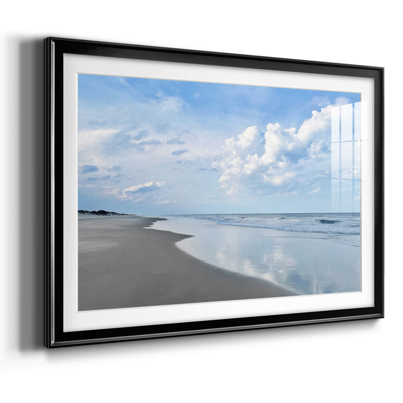 Seaglass Expanse, reproduction encadrée sur papier, Noir, H 15 po x l 21 po x P 1,5 po