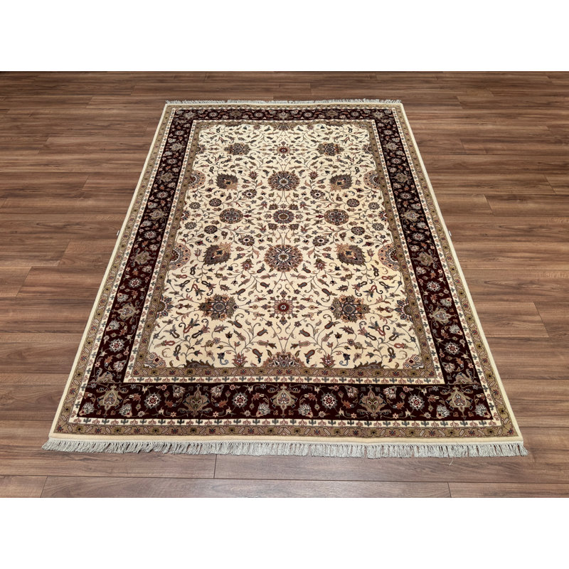 Tapis rouge en laine noué à la main Original Original