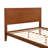 Mid-Century Modern Bamboo Platform Bed - No Box Spring Needed, Wood Slat Metal Support, Easy Assembly-376953072-385679406