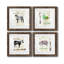 Golden Cuisine Sheep - Ensemble de 4 impressions sur toile encadrées-2076140451-2076140456