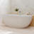 Casainc Freestanding Soaking Solid Surface Resin Stone Bathtub