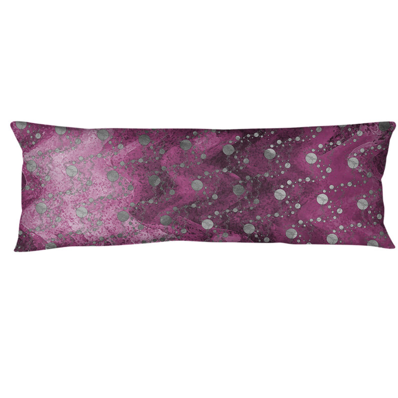 Coussin de corps en polyester/polyester 20 po x 54 po avicia planets, Rose