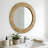 Handwoven Rope Round Wall Mirror,Rustic Farmhouse Style Decorative Mirro, Ideal For The Living Room, Bedroom, Bathroom-1821482389