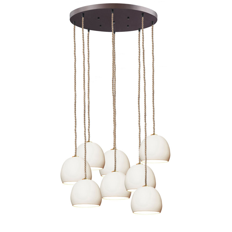Clay 8 - Light Chandelier, 108" H x 18" W x 18" D