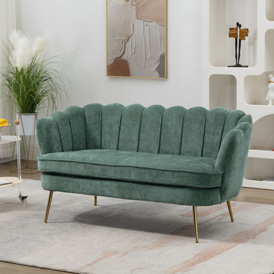 Shay 59.2" Flared Arm Curved Loveseat