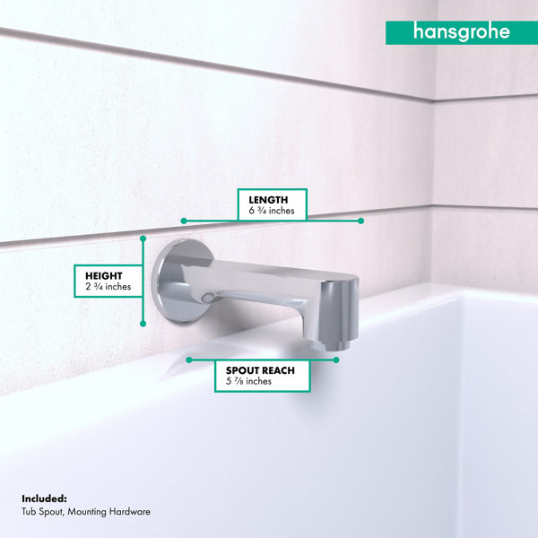 Hansgrohe Metris S Wall Mounted Tub Spout Trim & Reviews | Wayfair 