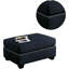 Repose-pieds, repose-pieds en bois avec garniture cloutée, repose-pieds contemporain