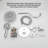 Silver Round Single-Handle Three-Spray Shower Head With Round High-Pressure Shower Faucet (Including Valve)-116728682