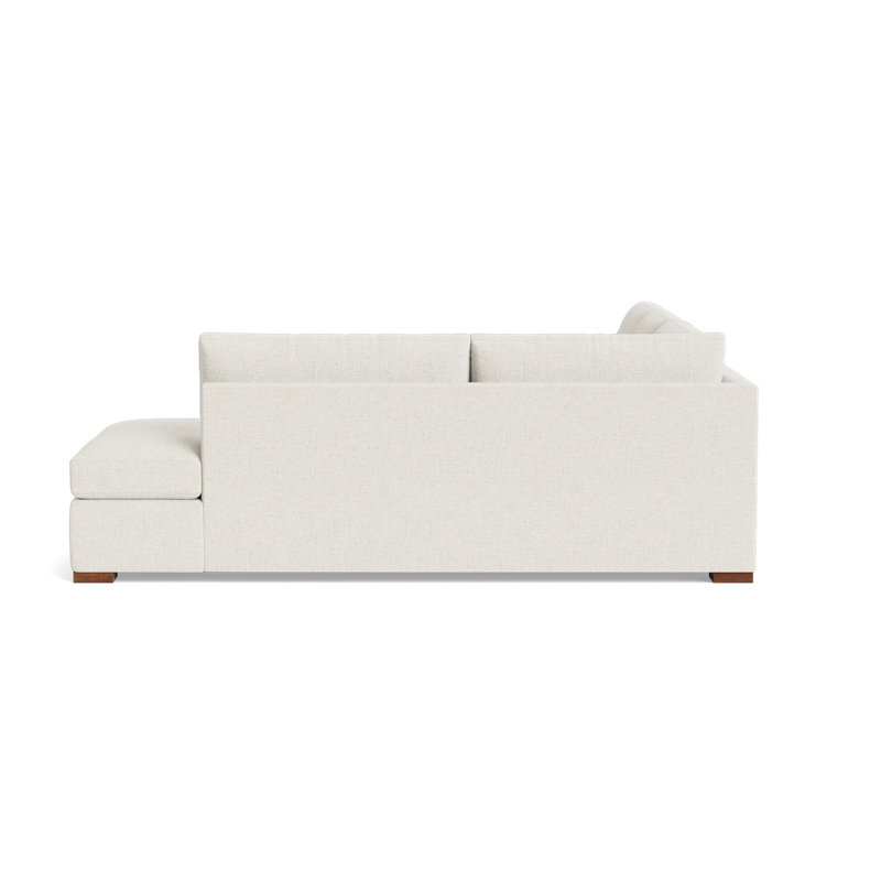 Lucca Sectional, Plush Woven - Tan, Right Hand Facing