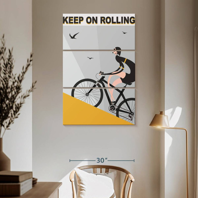 Senne Keep On Rolling, 65" H x 42" W