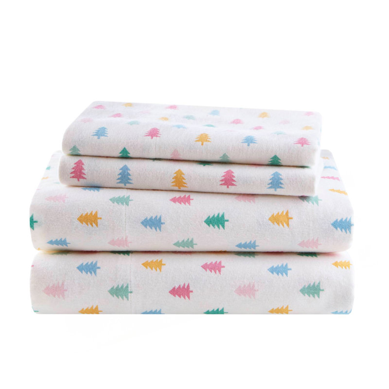 Ensemble de draps 3 pièces 100% coton, Twin Sheet Set with 2 Pillowcases