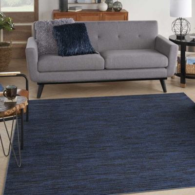 Tapis intérieur / extérieur bleu Mullican Sandy