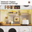 Kitchen Cabinet, Kitchen Cupboard with LED & Power Outlet, Kitchen Unit