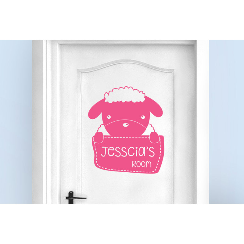 Animals Wall Decal, Pink