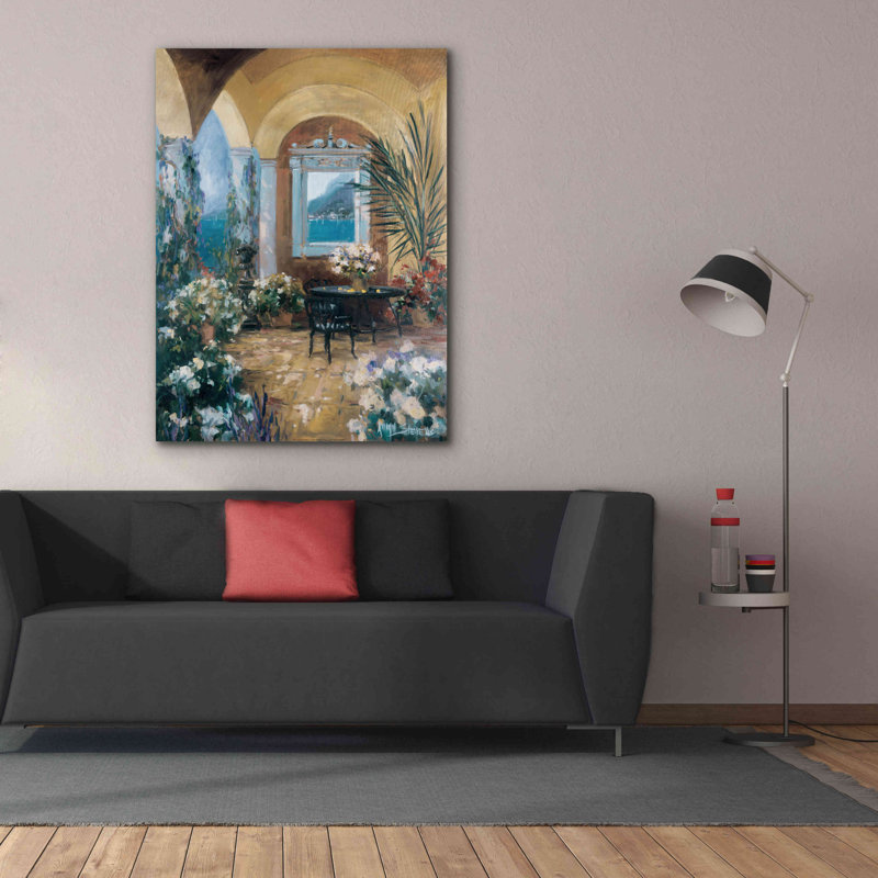 «The Veranda 2» par Allayn Stevens, art mural sur toile, H 54 po x l 40 po x P 1,5 po