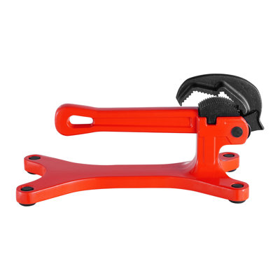 Étau de tuyau portatif en aluminium avec base antidérapante - Outil de plomberie léger pour tuyaux de 1/8 po à 1-1 / 2 po