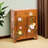 Antique simple camphor wood shoe cabinet 9 Pair Solid Wood Shoe Storage Cabinet