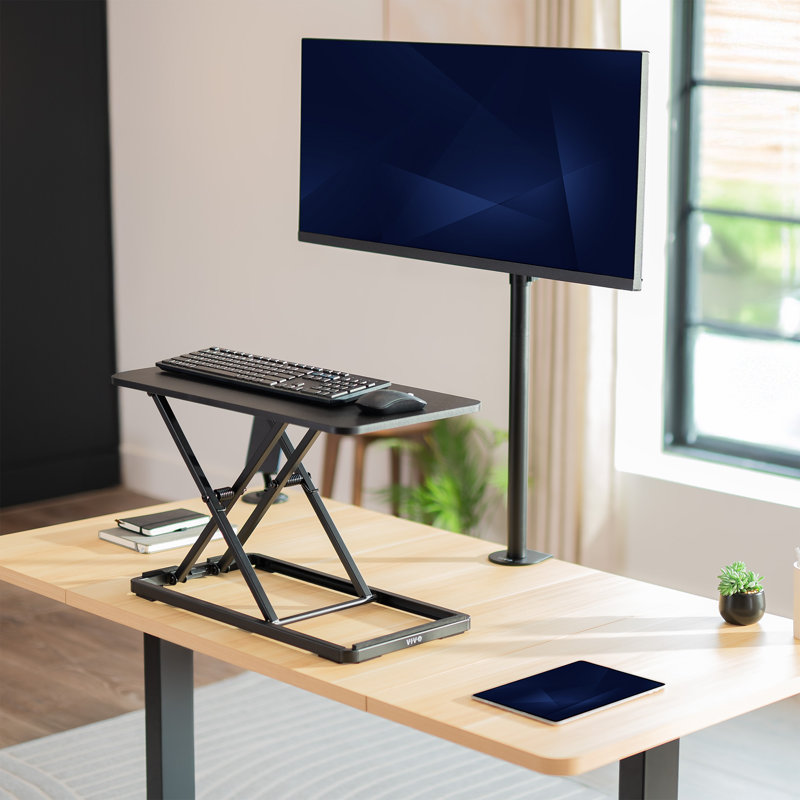 Adjustable Height Steel Standing Desk Converter