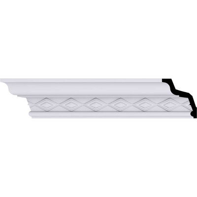 3 1/8"H x 2 3/4"P x 4 1/8"F x 94 1/2"L Sofia Crown Moulding
