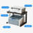 2-Tier Wooden Desktop Printer Stand – Space-Saving Organizer Shelf for Printer, Scanner, Fax, Books & Files – Sturdy Multi-Purpose Rack for Home Office Desk – 58x34x38cm