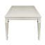 Table de salle à manger ultramoderne, argent, acrylique, base en bois massif, rallonge, table de salle à manger pour 8 personnes, fabrication argent, pour personnes