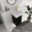 12" Wall Mounted Corner Single Bathroom Vanity with Ceramic Top