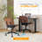 PU Trapezoid Curved Back Swivel Office Chair-937746453