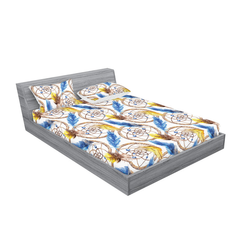 Drap-housse et taies décoratives Ambesonne, Ensemble de draps pour très grand lit californien