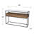 Secaucus 48 " W Glass Top Console Table
