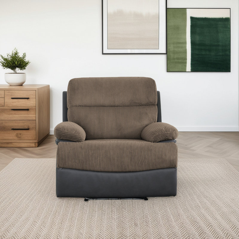 Fauteuil inclinable électrique 40,5 po avec lumières DEL et port USB - tissu respirant, capacité de 400 lb, réglage à une touche