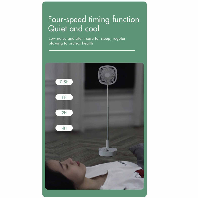 Ventilateur-refroidisseur télescopique pliable avec téléphone d'humidification kbndieu