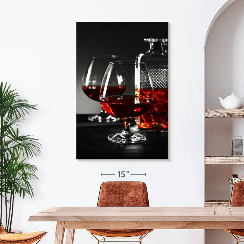 " Cognac Drinks " by SodaPopArt, 45" H x 30" W x 1.25" D