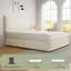Ensemble de lit plateforme en velours avec 2 tables de chevet Farmhouse-1843481526-1843481525