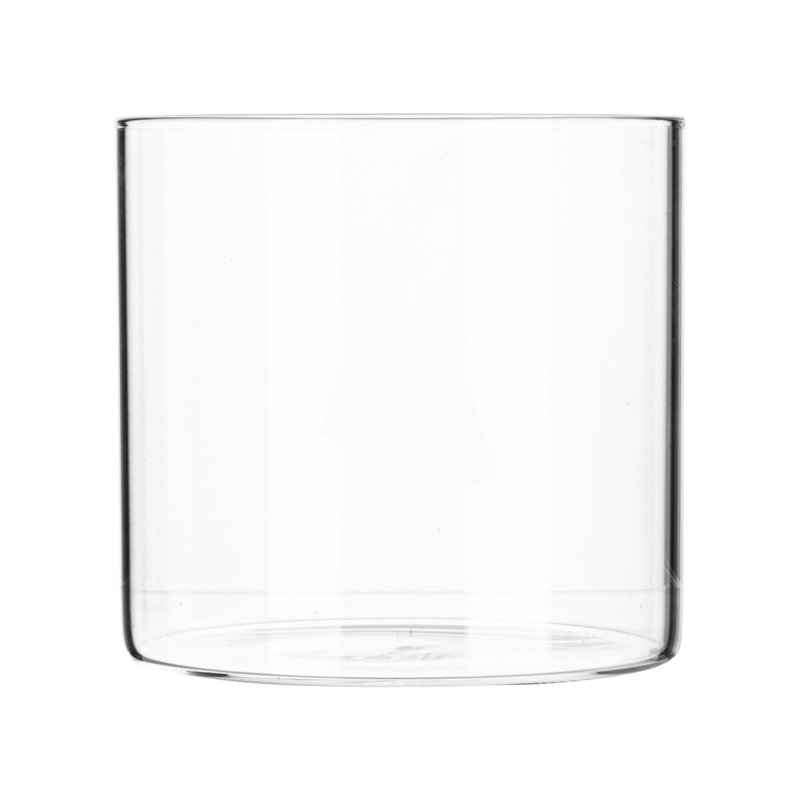 Argon Tableware - Glass Scandi Storage Jar, 9.5cm H x 10cm W x 10cm D