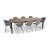 Sasha Rectangular Metal Extendable Outdoor Dining Table , 63'' in. W 39'' in. D