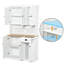 Armoire de rangement pour garde-manger 71 po avec four à micro-ondes 71 po-586643003-586643001