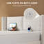 Structure de lit rembourrée avec tête de lit et ports USB, conception en nuage, aucun sommier nécessaire, blanc crème-396298051