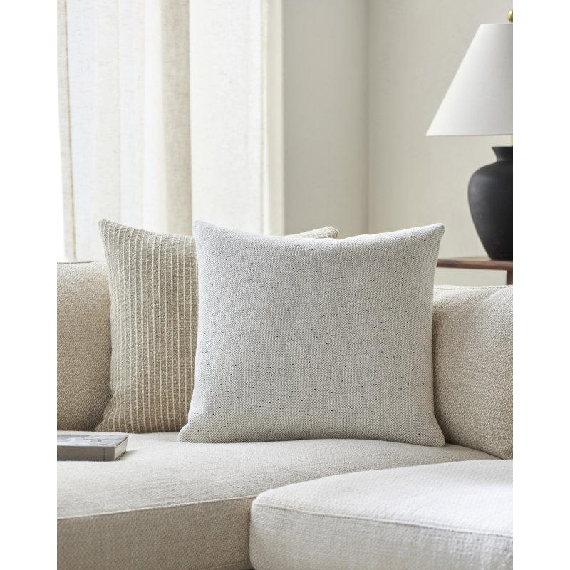 Cotton Throw Pillow, Down, Square, 20" x 20"