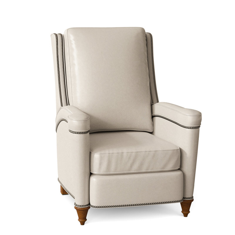 Mayes Recliner, Empyrean Mist Genuine Leather, New Classiques, Gunmetal