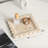 Guein Square Natural Marble Tray,Travertino Romano