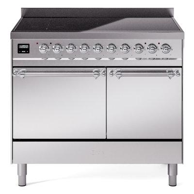 ILVE Nostalgie II Series 40 inch Induction Range with 6 Induction Elements (Solid Door)