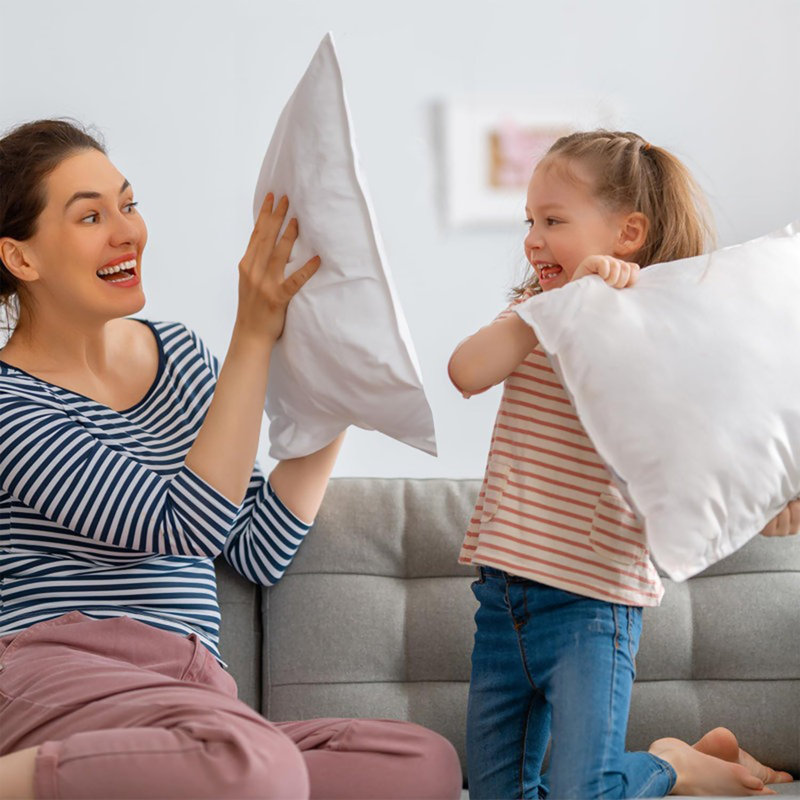 Multi-Use Square Throw Pillow Insert: Soft, Durable Comfort for Every Sitting, 24" x 24" 
