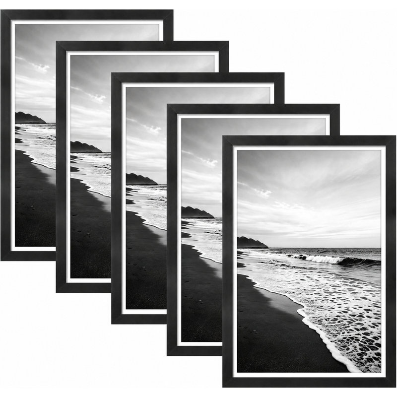 Ensemble de cadres photo Black Gallery Wall, 12" W x 18" H, 12" x 18", 11" x 17”