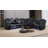 Jekari Faux Leather Reclining Curved Sectional Symmetrical