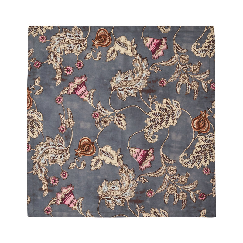 Paisley Vine Napkin, Blue/Gray