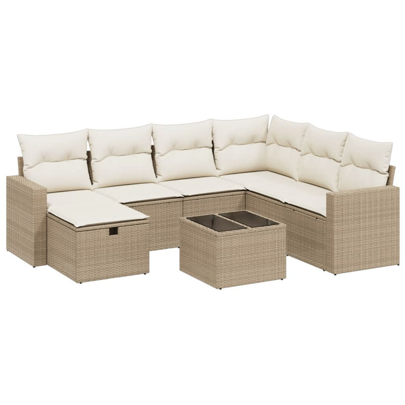 Vidaxl Garden Sofa Set Poly Rattan Large Modular Garden Sofa Set