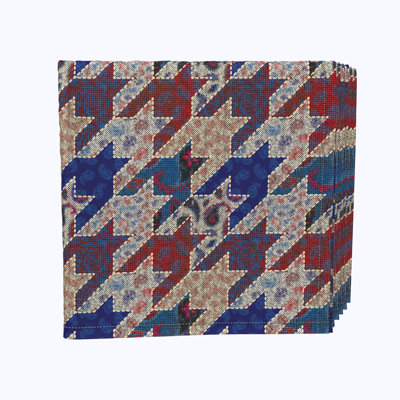 Polyester Houndstooth Square Napkin