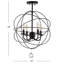 Plafonnier semi-encastré en forme de globe à 4 lumières 16 po Reidy