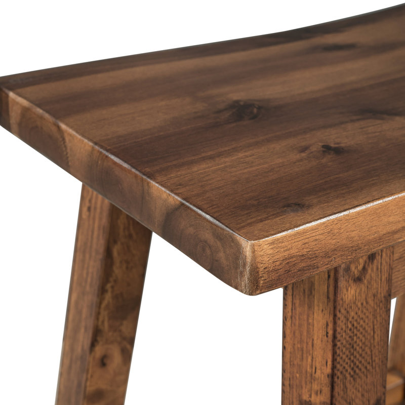 Style Counter Height Stools (2) - Walnut, Space Saving Idea Walnut Kitchen For Small Rooms